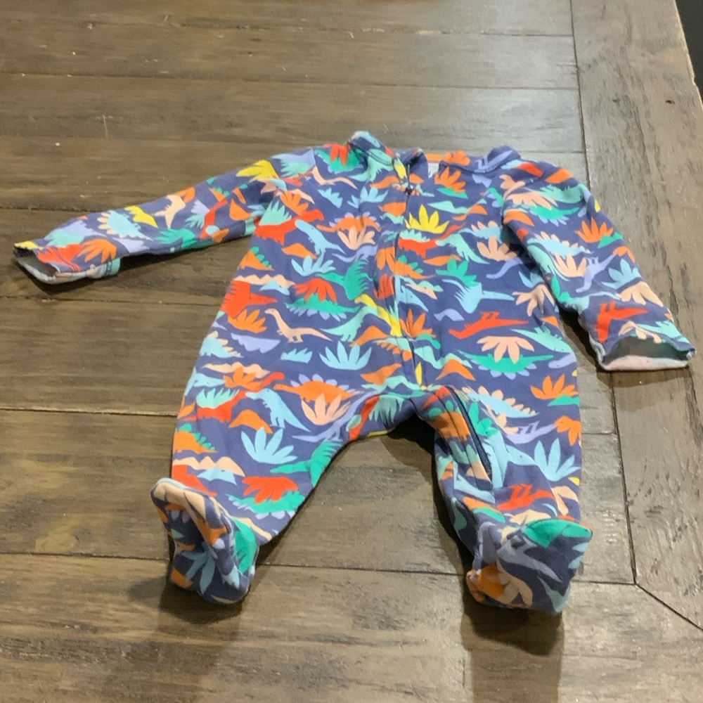 Old Navy Multicolor Dinosaur Print Kids Footie